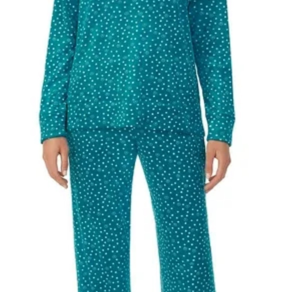 Nautica Teal Women's Pajama Set with White Dots size XXL